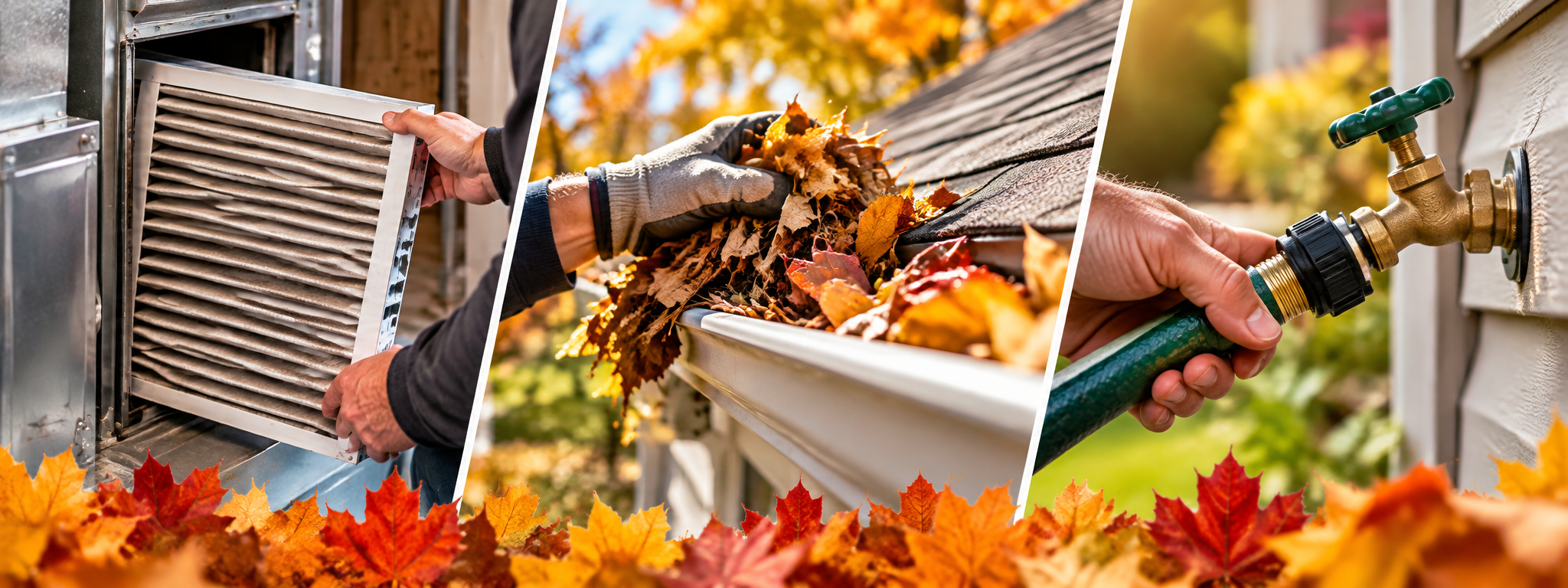 Original fall home maintenance cover artwork from the HHC Wix journal